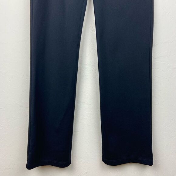 Betabrand Classic Straight Leg Dress Pant Yoga Pants - Black - Picture 5 of 8